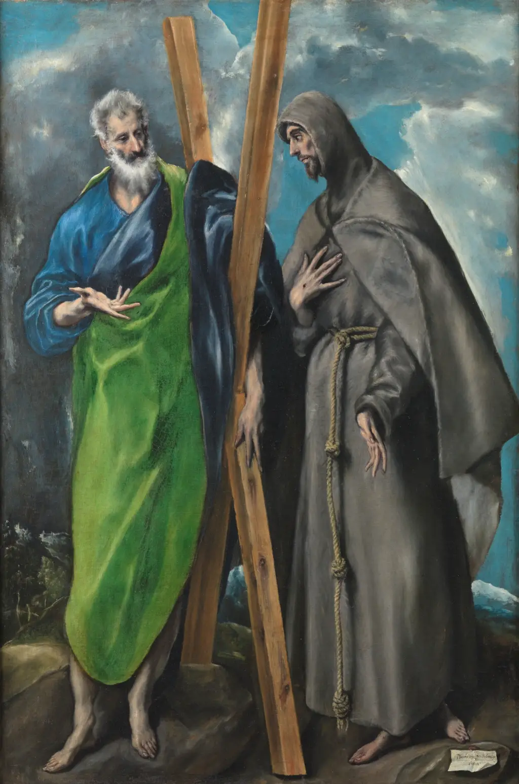 Saints Andrew and Francis in Detail El Greco
